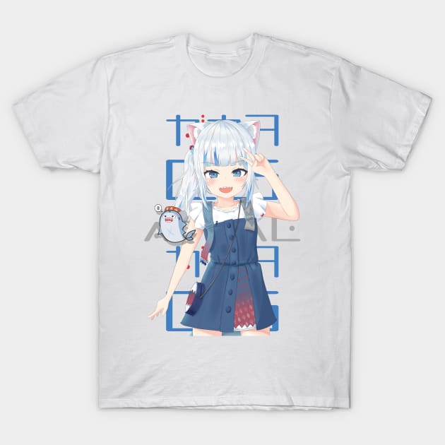 Hololive EN - Gawr Gura T-Shirt by naderu